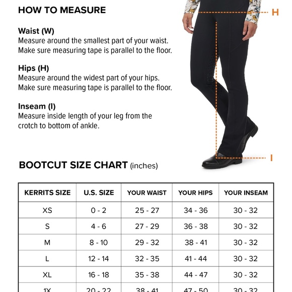 Kerrits Activewear Dynamic™ Extended Knee Patch Bootcut Breech Size 2XBLACK / 2X - Picture 8 of 8